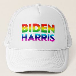 Biden Harris regenboogkleuren trots Trucker Pet
