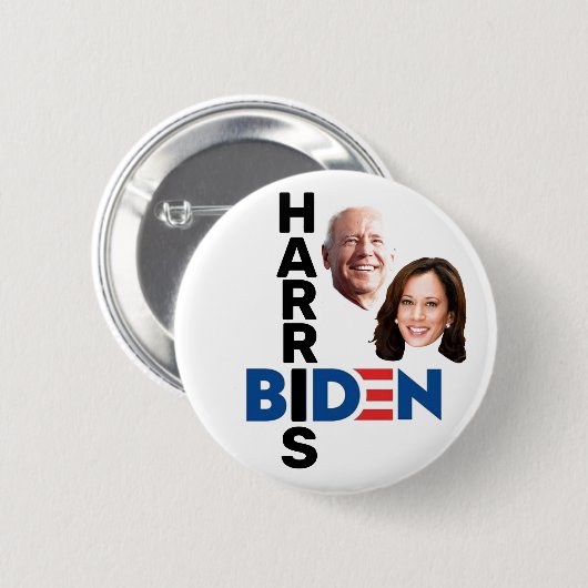 Biden/Harris Ronde Button 5,7 Cm (Voorkant /achterkant)