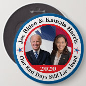 biden harris ronde button 6,0 cm (Voorkant /achterkant)