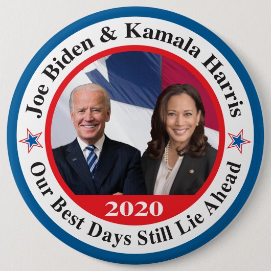 biden harris ronde button 6,0 cm (Voorkant)