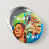 Biden Harris Ronde Button 7,6 Cm (Voorkant /achterkant)