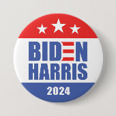 Biden/Harris Ronde Button 7,6 Cm (Voorkant)