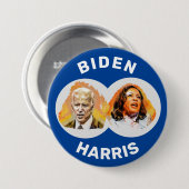 Biden Harris Ronde Button 7,6 Cm (Voorkant /achterkant)