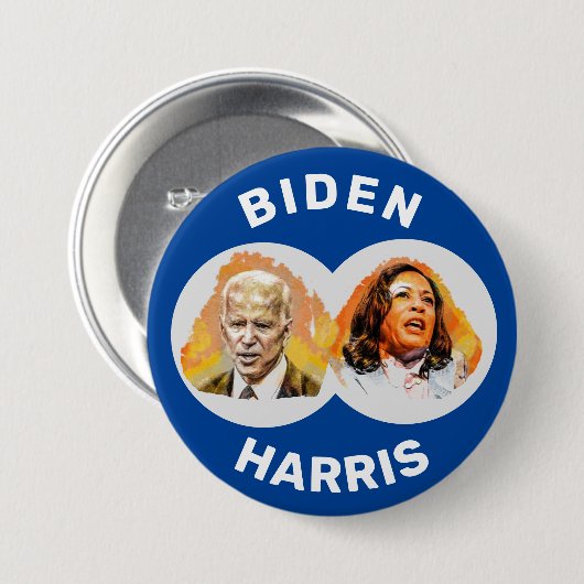 Biden Harris Ronde Button 7,6 Cm (Voorkant /achterkant)