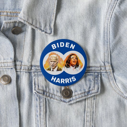 Biden Harris Ronde Button 7,6 Cm (In situ)