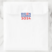 Biden Harris Ronde Sticker (Tas)