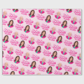 Biden Harris Roze Verjaardag Cadeaupapier (Vlak)