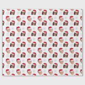 Biden Harris Santa Hat Pattern Cadeaupapier (Vlak)