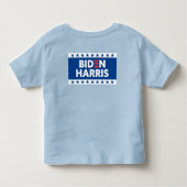 Biden/Harris Stars Lijst White Blue Kinder Shirts (Achterkant)