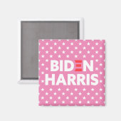 Biden / Harris Stars Patroonroze Magneet (Voorkant / Achterkant)