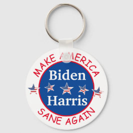 Biden Harris steunt de politieke democratie Sleutelhanger