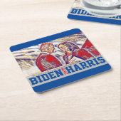 Biden Harris Together 2020 Kartonnen Onderzetters (Schuin)