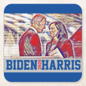 Biden Harris Together 2020 Kartonnen Onderzetters (Voorkant)