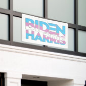 Biden Harris Trans Pride Spandoek (Buitenkant Gebouw)