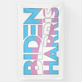Biden Harris Trans Pride Spandoek (Verticaal)