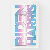 Biden Harris Trans Pride Spandoek (Verticaal)