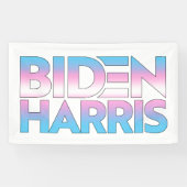 Biden Harris Trans Pride Spandoek (Horizontaal)