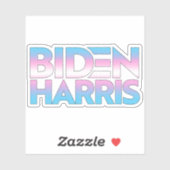 Biden Harris Trans Pride Sticker (Vel)