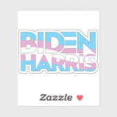 Biden Harris Trans Pride Sticker (Vel)