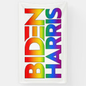 Biden Harris Trots Regenboog Spandoek (Verticaal)
