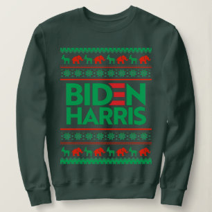 BIDEN HARRIS UGLY CHRISTMAS SWEATER (groen)
