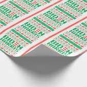 BIDEN HARRIS UGLY CHRISTMAS SWEATER (groen) Cadeaupapier (Hoek)