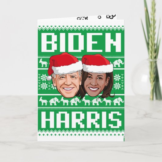 BIDEN HARRIS UGLY CHRISTMAS SWEATER KAART (Voorkant)