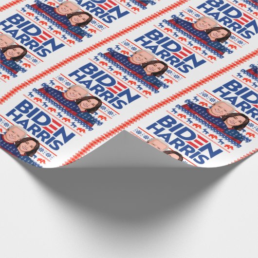 BIDEN HARRIS UGLY SWEATER CADEAUPAPIER (Hoek)