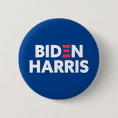 Biden/Harris verkiezingscampagne blauw Ronde Button 5,7 Cm (Voorkant)