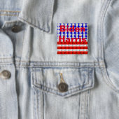Biden-Harris Vierkante Button 5,1 Cm (In situ)