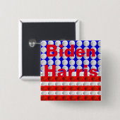 Biden-Harris Vierkante Button 5,1 Cm (Voorkant /achterkant)