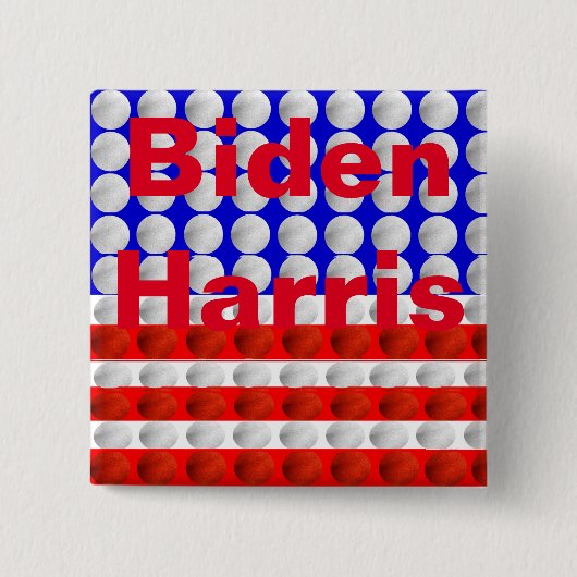 Biden-Harris Vierkante Button 5,1 Cm (Voorkant)