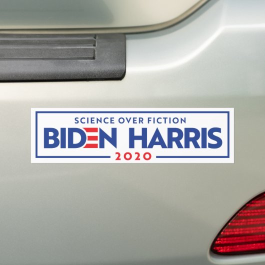 BIDEN HARRIS: Wetenschap over de fiche Bumpersticker (Op auto)