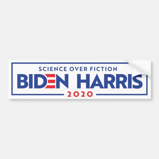 BIDEN HARRIS: Wetenschap over de fiche Bumpersticker (Voorkant)