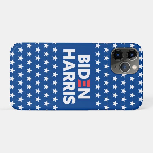 Biden / Harris White Stars Pattern Blue Case-Mate iPhone Case (Achterkant (horizontaal))