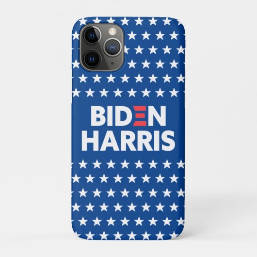 Biden / Harris White Stars Pattern Blue Case-Mate iPhone Case (Achterkant)