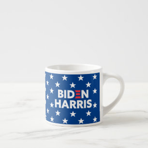 Biden / Harris White Stars Pattern Blue Espresso Kop