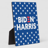 Biden / Harris White Stars Pattern Blue Fotoplaat (Zijkant)