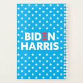 Biden / Harris White Stars Pattern Blue Planner (Achterkant)
