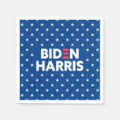 Biden / Harris White Stars Pattern Blue Servet (Voorkant)