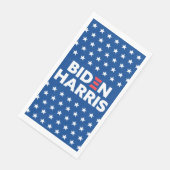 Biden / Harris White Stars Pattern Blue Servet (Hoek)