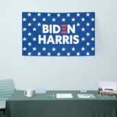 Biden / Harris White Stars Pattern Blue Spandoek (Beurs)