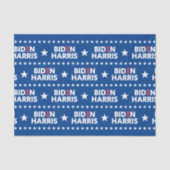 Biden / Harris White Stars Pattern Blue Tissuepapier (Voorkant)