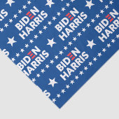 Biden / Harris White Stars Pattern Blue Tissuepapier (Detail)