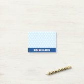 Biden Harris White Stars Pattern Light Blue Post-it® Notes (Op bureau)