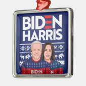 BIDEN HARRIS ZWARE SCHAKELAAR KAART METALEN ORNAMENT (Links)