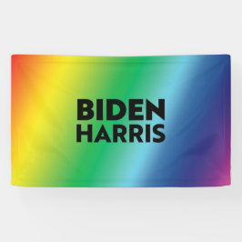 Biden Harris zwarte lgbtq lgbt pride regenboogkleu Spandoek