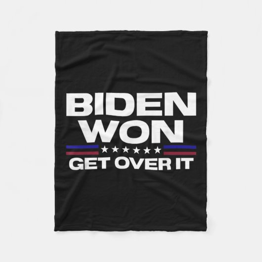 Biden heeft gewonnen van de patriottische pro Joe Fleece Deken (Voorkant)