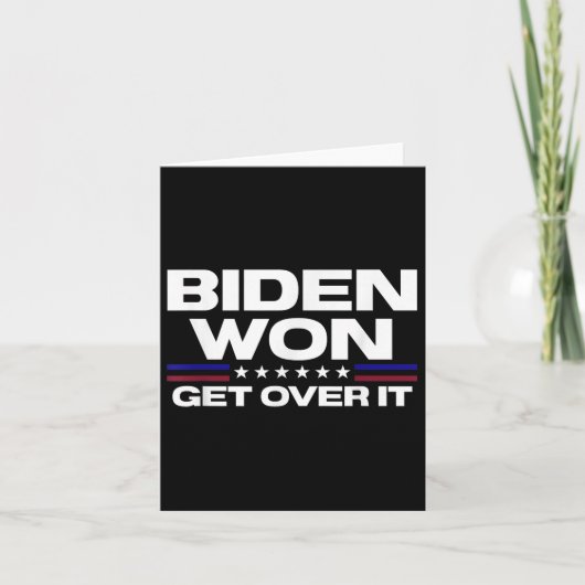 Biden heeft gewonnen van de patriottische pro Joe  Kaart (Voorkant)