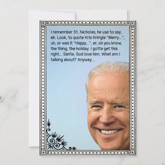  Biden Holiday-kaart Feestdagenkaart (Voorkant)